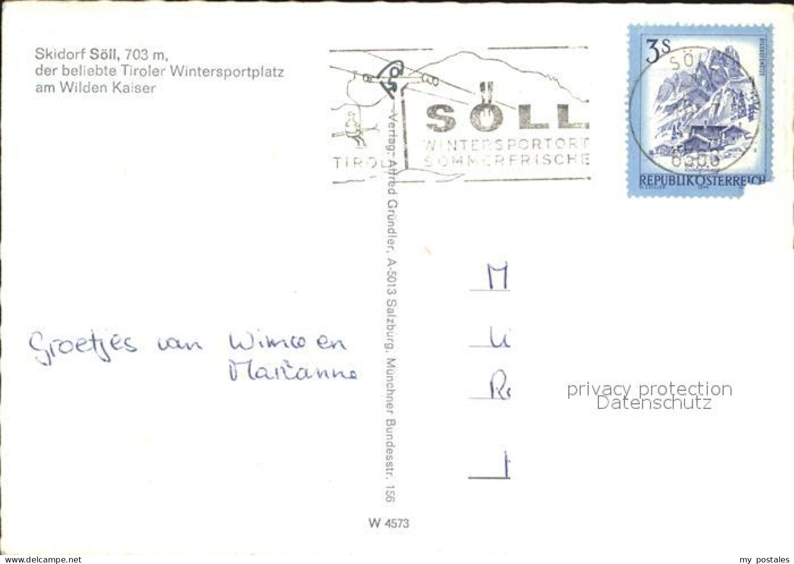 72579289 Soell Tirol Ortspartie Am Wilden Kaiser Soell Tirol - Autres & Non Classés