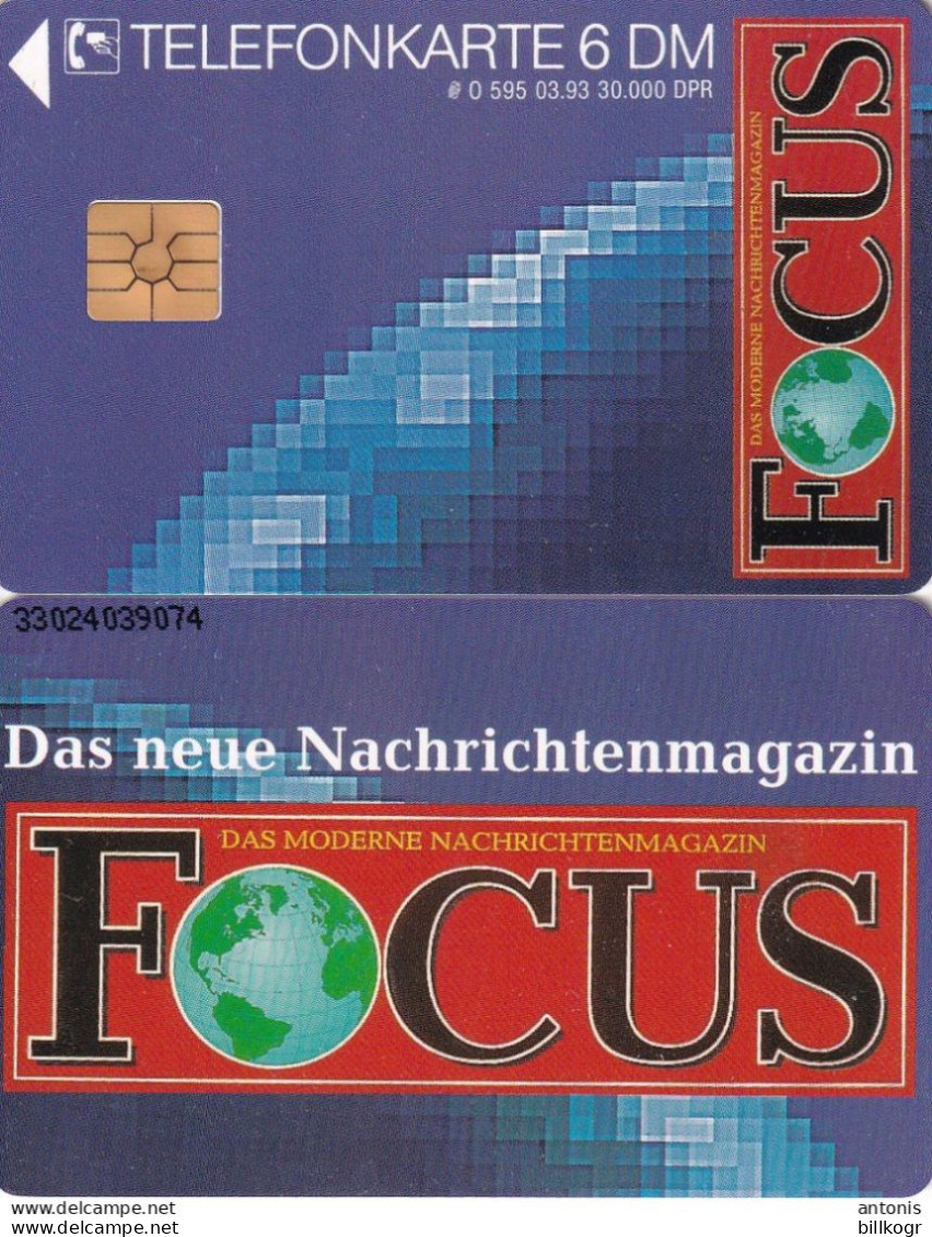 GERMANY - Focus Magazine(O 595), Tirage 30000, 03/93, Mint - O-Reeksen : Klantenreeksen