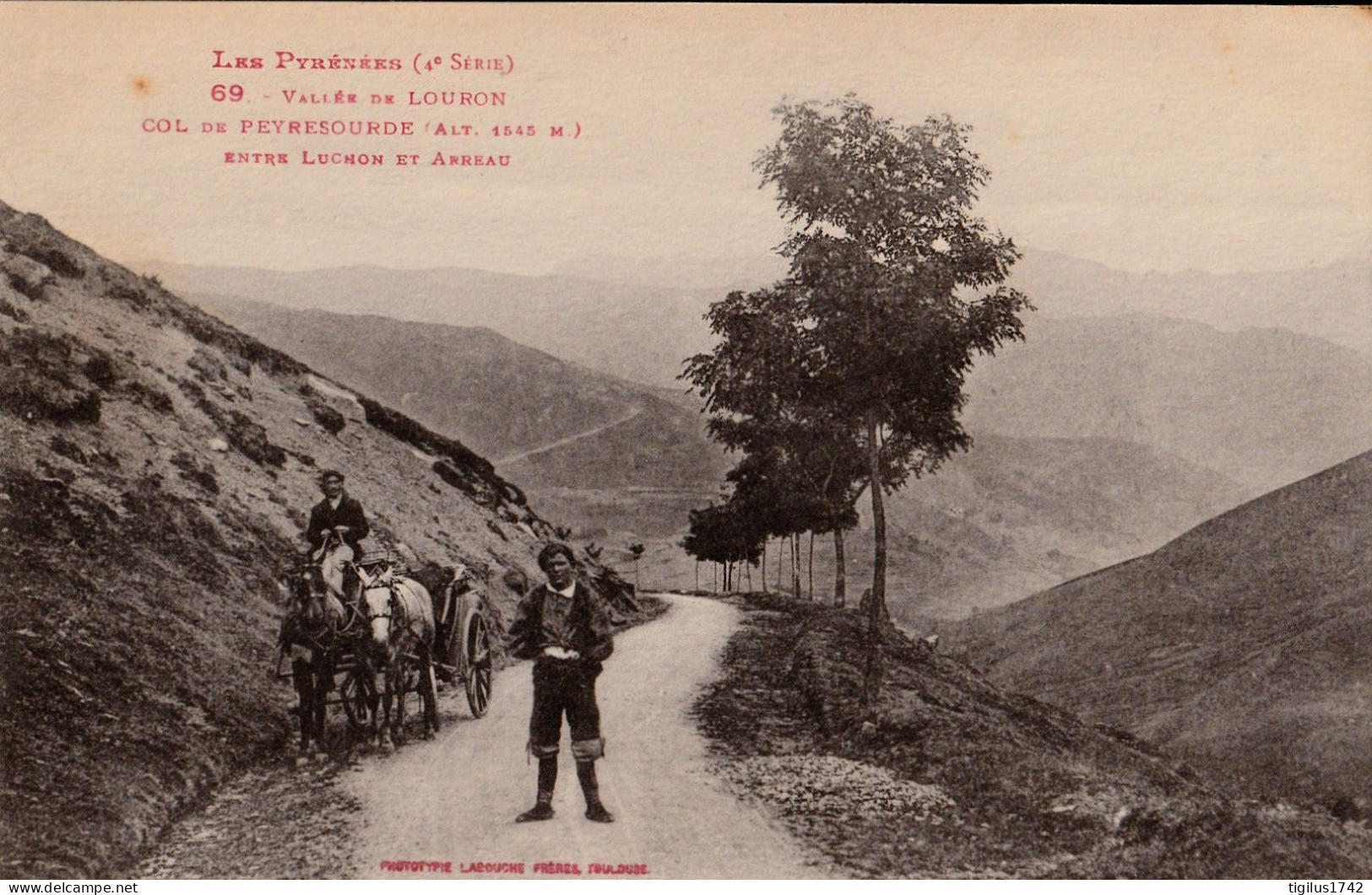 Vallée Du Louron Col De Peyresourde Entre Luchon Et Arreau - Autres & Non Classés