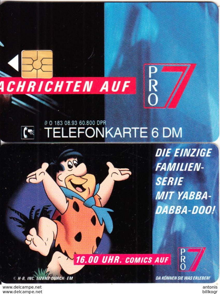 GERMANY - PRO 7, Comic/The Flintstones(O 183), Tirage 60800, 08/93, Mint - O-Series : Customers Sets