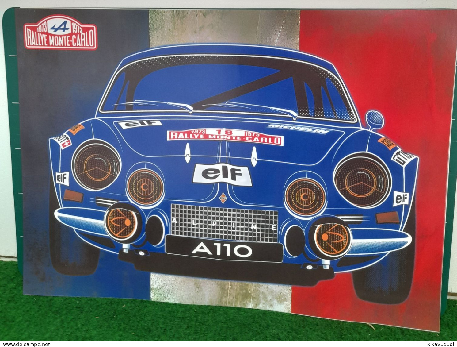 RENAULTALPINE A110 - MONTE CARLO FRANCE - AFFICHE POSTER - Cars