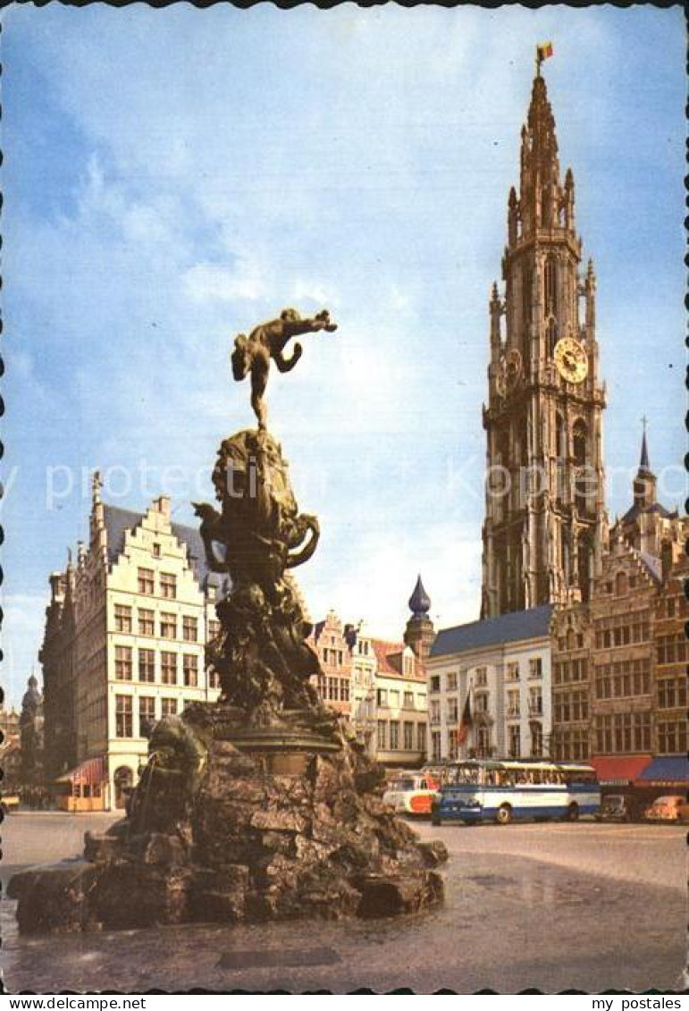 72579167 Anvers Antwerpen Dom Und Brabo-Denkmal  - Antwerpen
