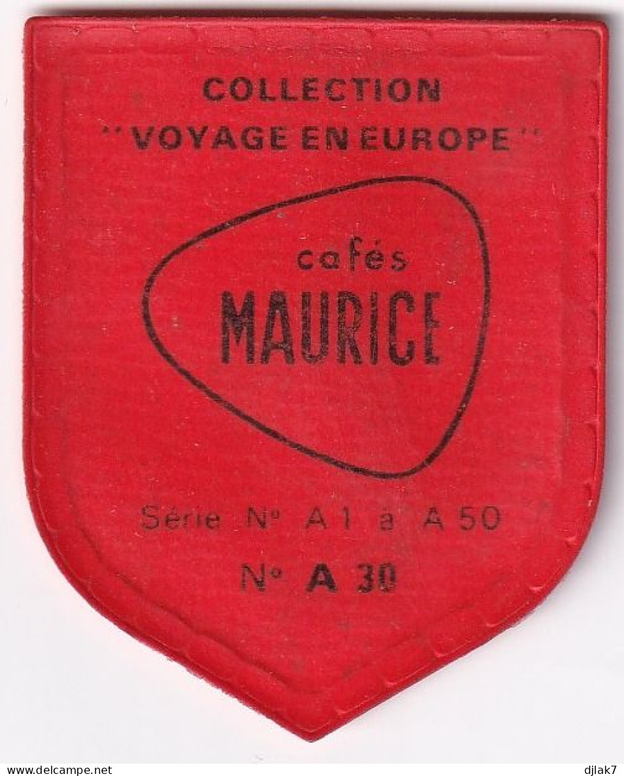 Chromo Plastifié Cafés Maurice Collection Voyage En Europe N° A 30 Palerme - Thé & Café