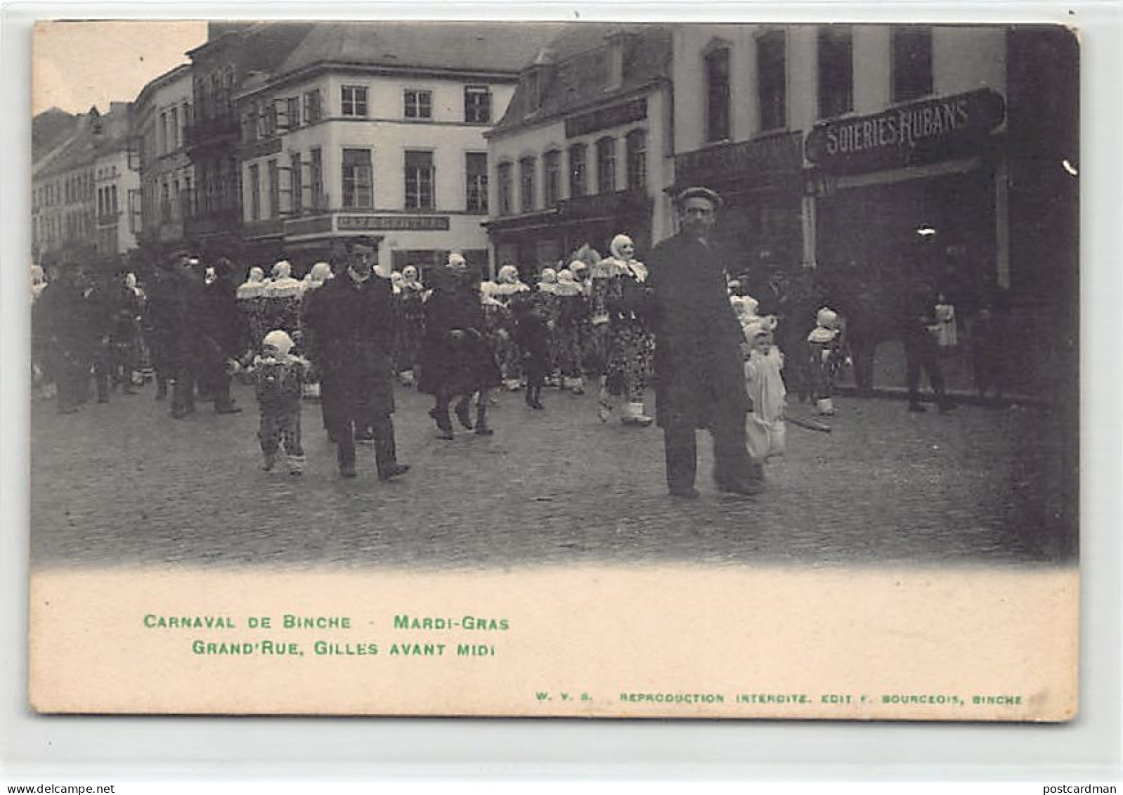 Belgique - BINCHE (Hainaut) Carnaval - Mardi-Gras - Grand'Rue, Gilles Avant Midi - Binche