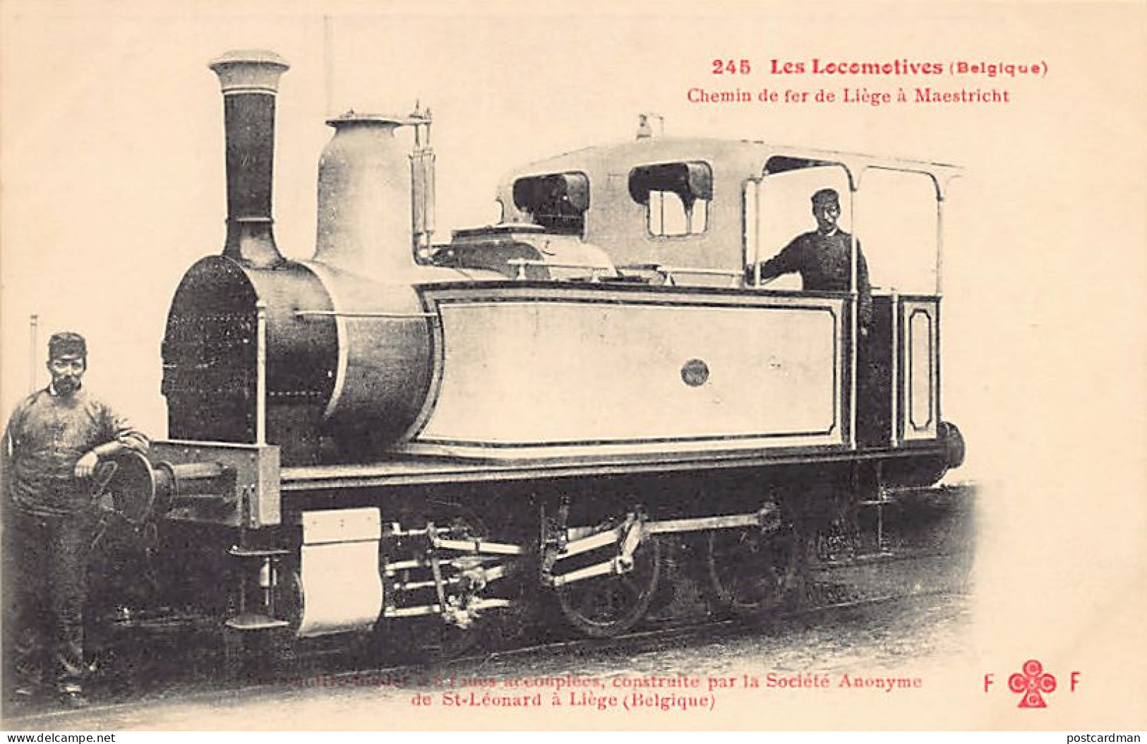 Belgique - SAINT-LÉONARD Liège - Locomotive Construite Par Société Anonyme De Saint-Léonard Pour Le Chemin De Fer De Liè - Liege