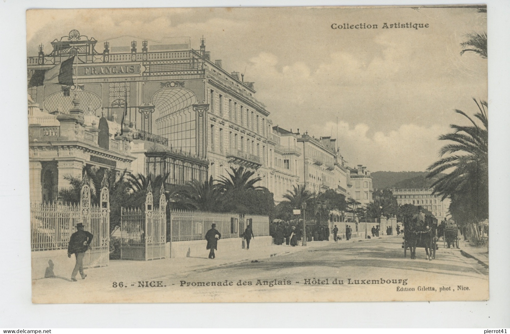 NICE - Promenade Des Anglais - HÔTEL DU LUXEMBOURG - Cafés, Hôtels, Restaurants