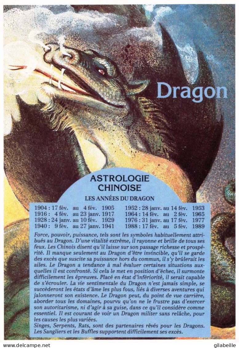 Horoscope - Astrologie Chinoise - DRAGON - Astrologie