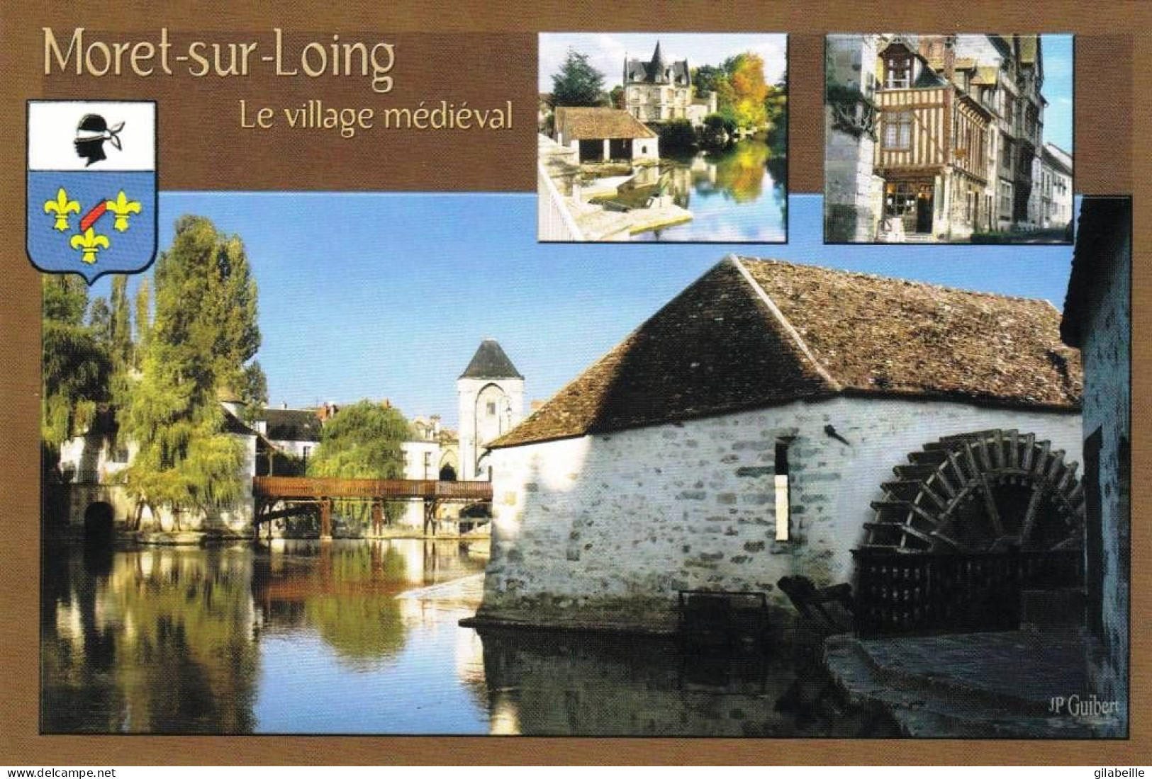 77 - Seine Et Marne -  MORET Sur LOING - Moulin A Tan - Le Lavoir Et Porte De Bourgogne - Moret Sur Loing