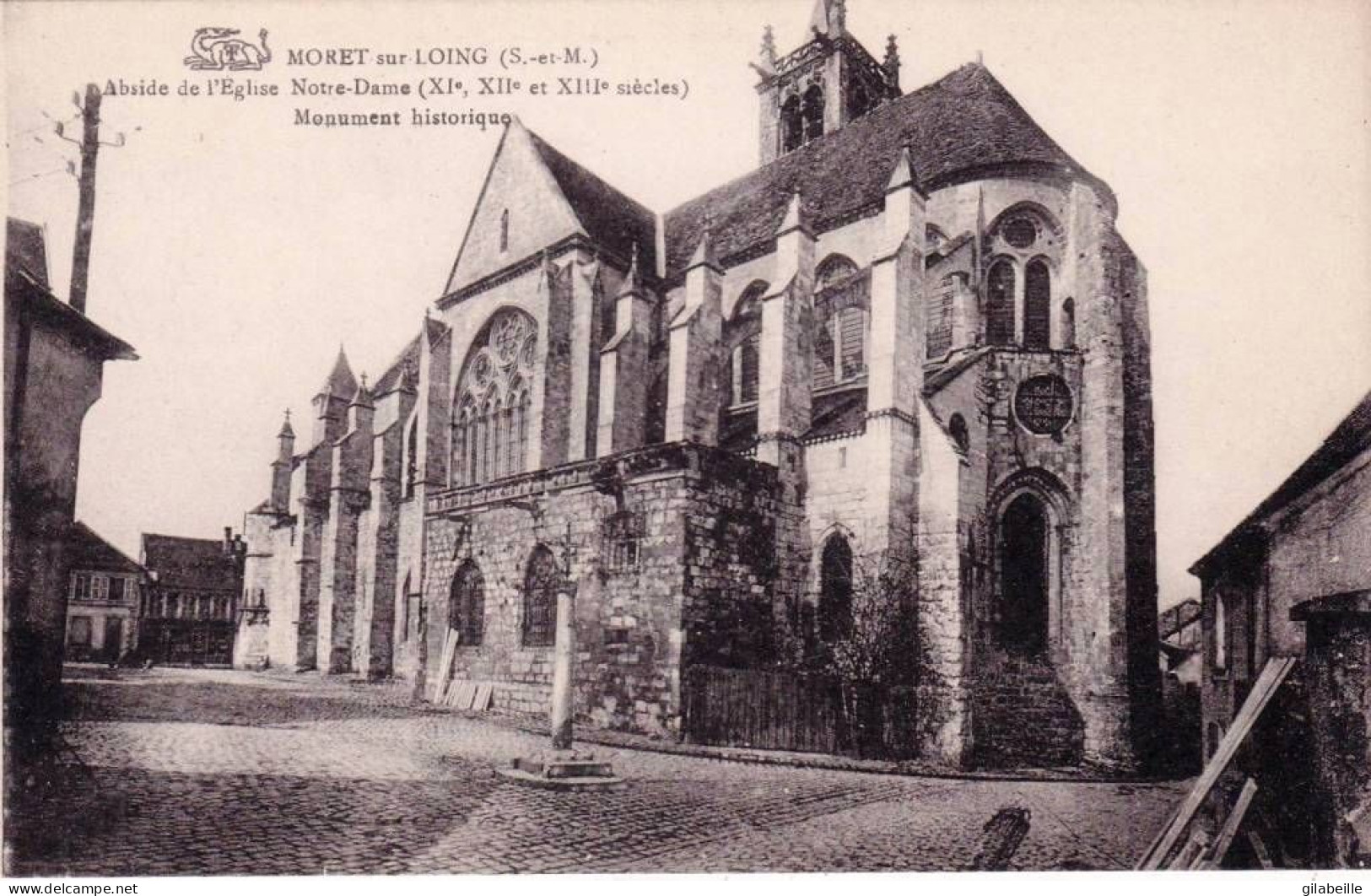 77 - Seine Et Marne -  MORET Sur LOING -  Abside De L église - Moret Sur Loing