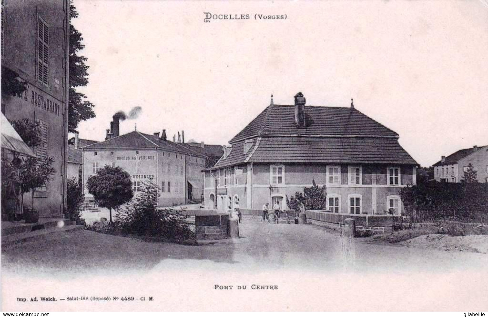 88 - Vosges -  DOCELLES - Pont Du Centre - Autres & Non Classés