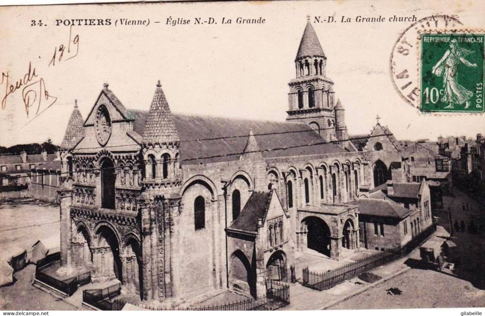 86 - Vienne -  POITIERS -  L église Notre Dame La Grande - Poitiers