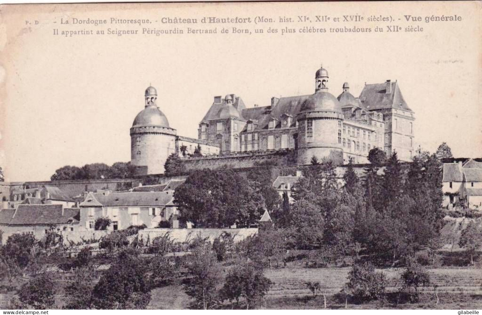 24 - Dordogne -  Chateau De HAUTEFORT - Vue Generale - Autres & Non Classés