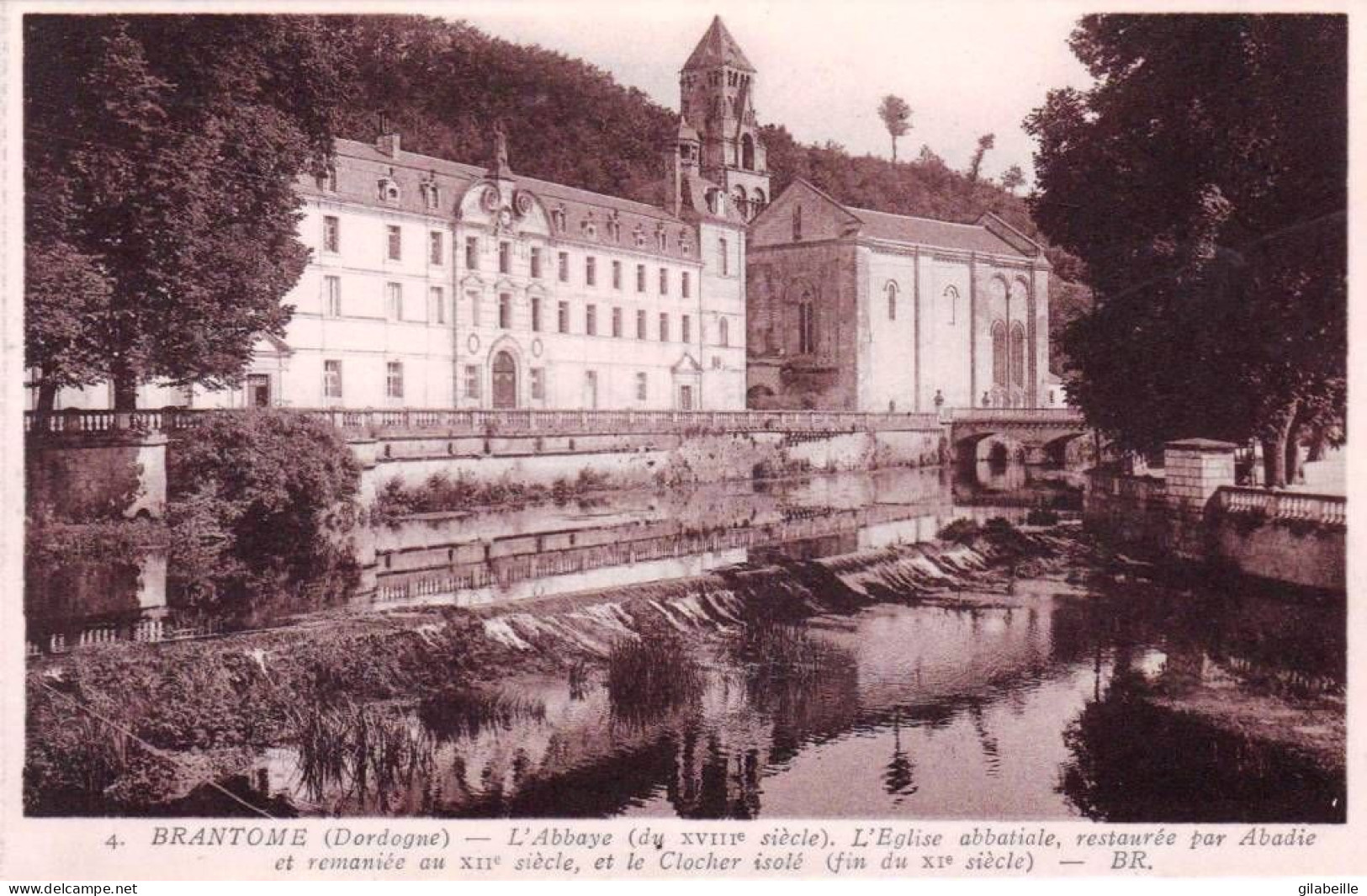 24 - Dordogne -  BRANTOME -  L Abbaye - L Eglise Abbatiale Restaurée Par Abadie - Brantome