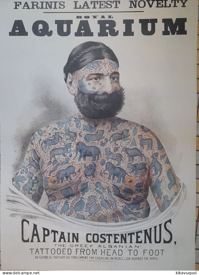 CIRQUE - TATOUAGES - CAPTAIN COSTENTENUS - AFFICHE POSTER - Sonstige & Ohne Zuordnung