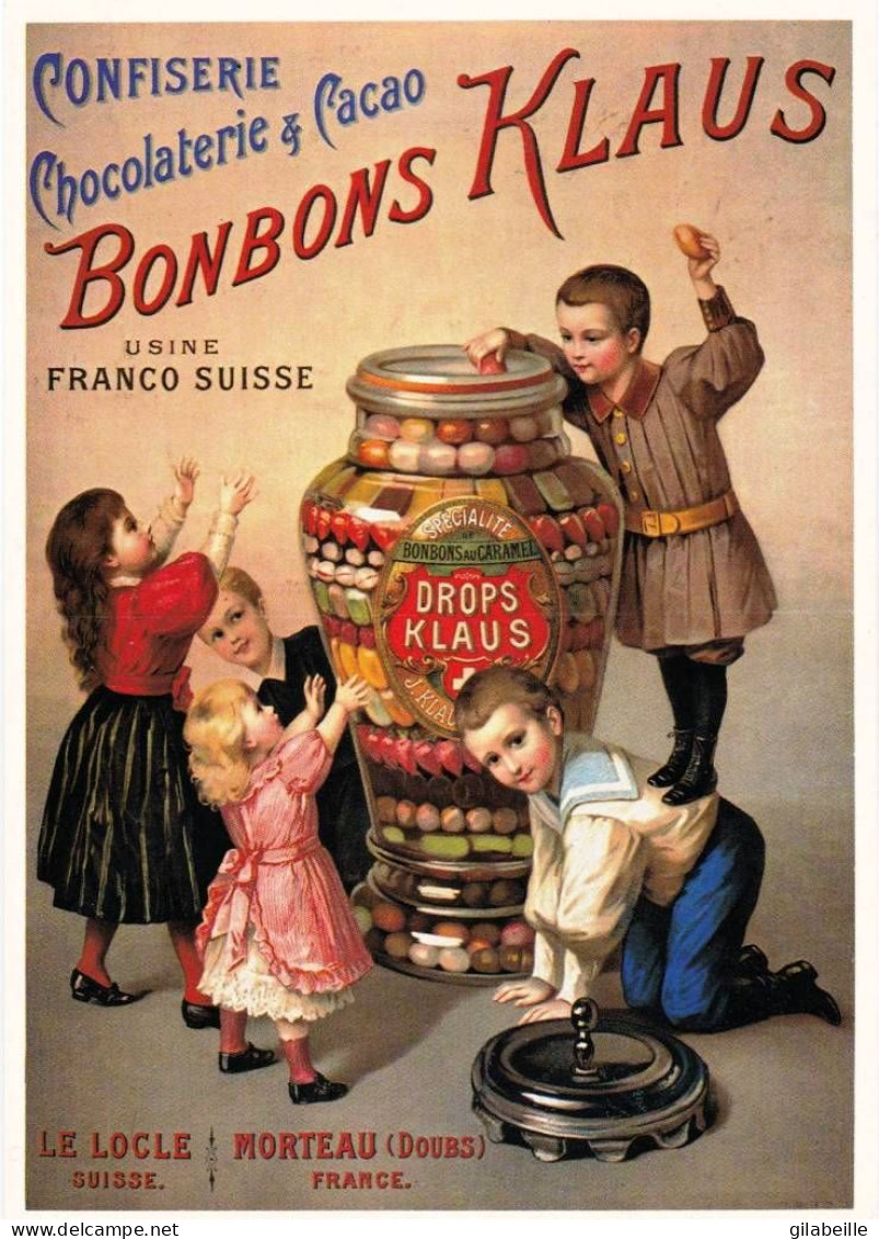 Publicité -  Confiserie - Chocolaterie - Bonbons KLAUS - Werbepostkarten