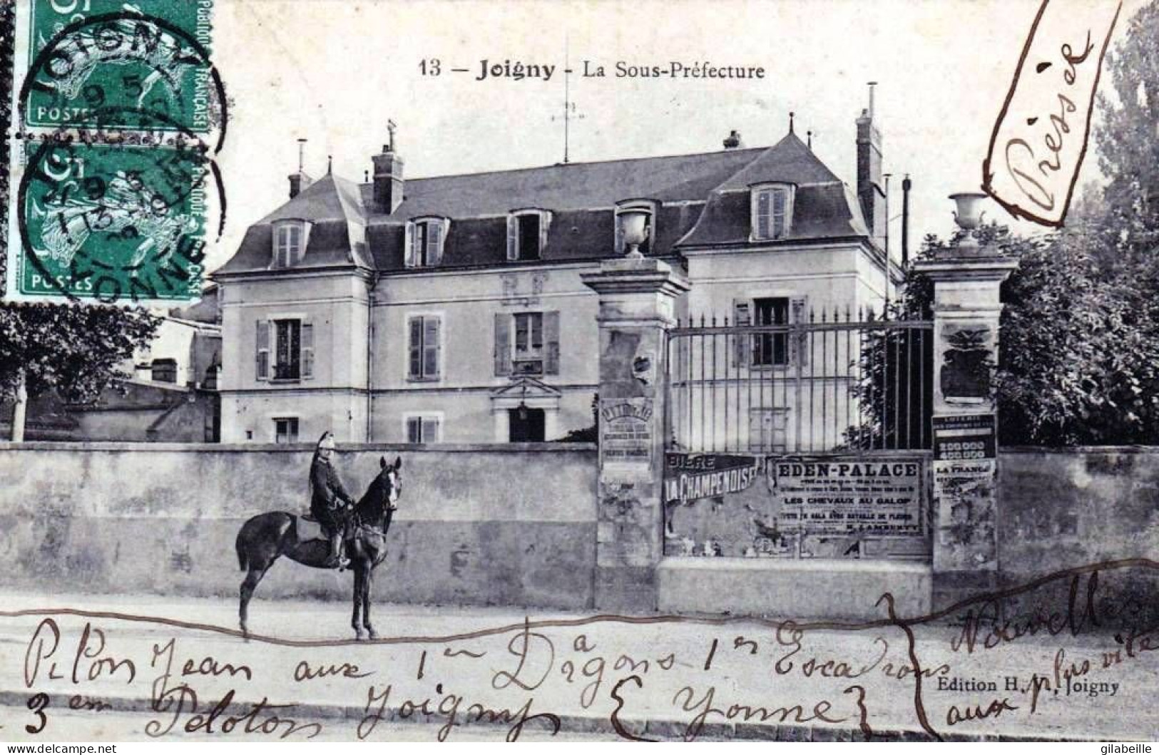 89 - Yonne -  JOIGNY -  La Sous Prefecture - Joigny