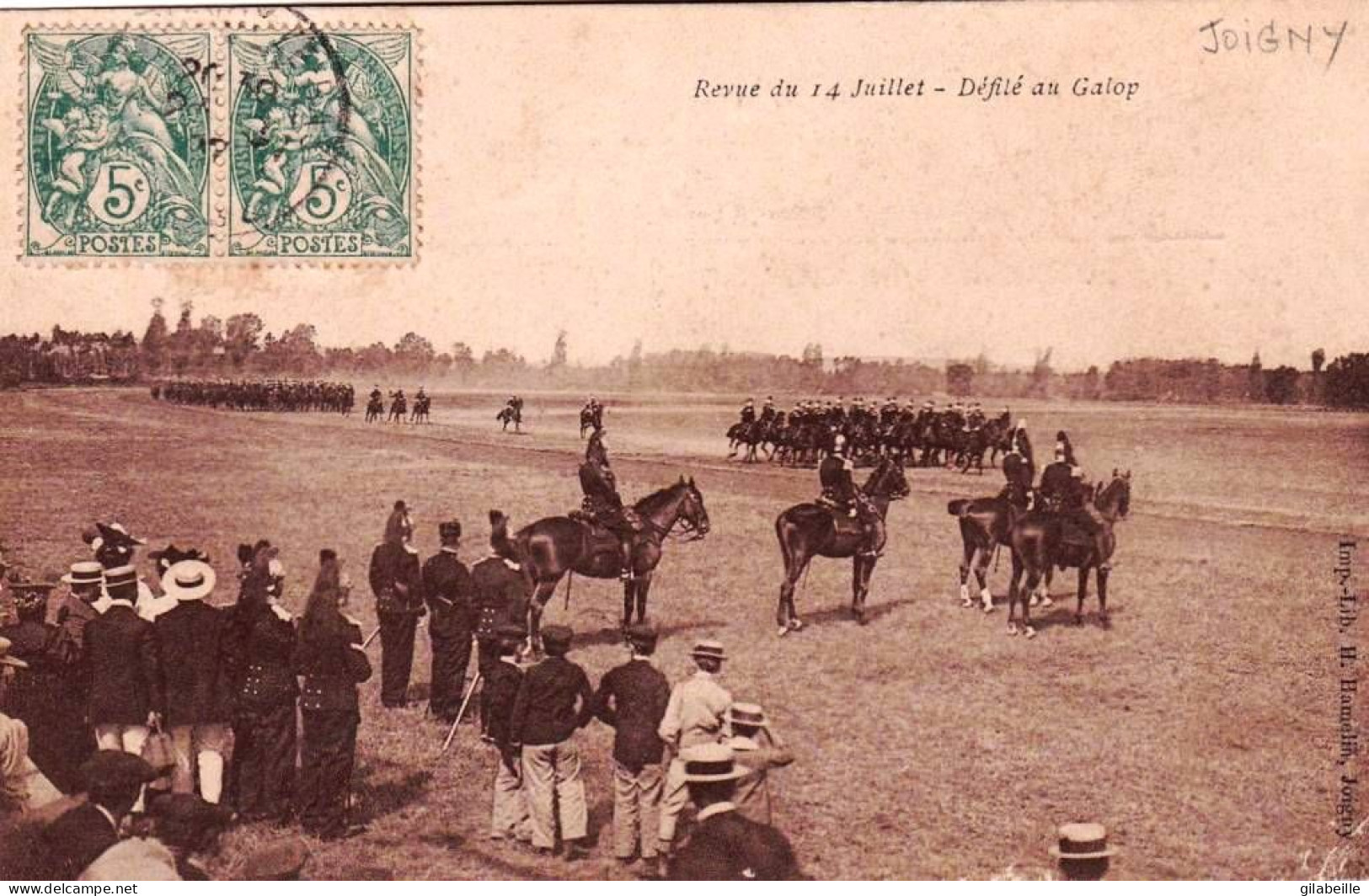 89 - Yonne -  JOIGNY -  Revue Du 14 Juillet - Défilé Au Galop - Joigny