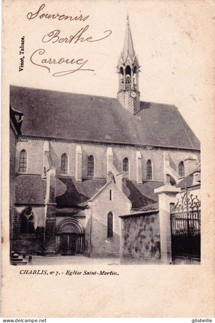 89 - Yonne -  CHABLIS - Eglise Sainte Marthe - Chablis