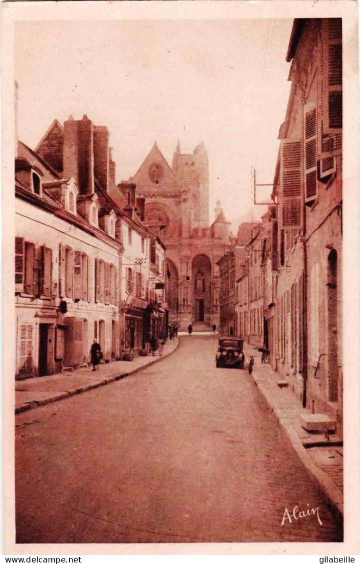 89 - Yonne -  VILLENEUVE  Sur YONNE - Rue Du Pont Et L église - Villeneuve-sur-Yonne