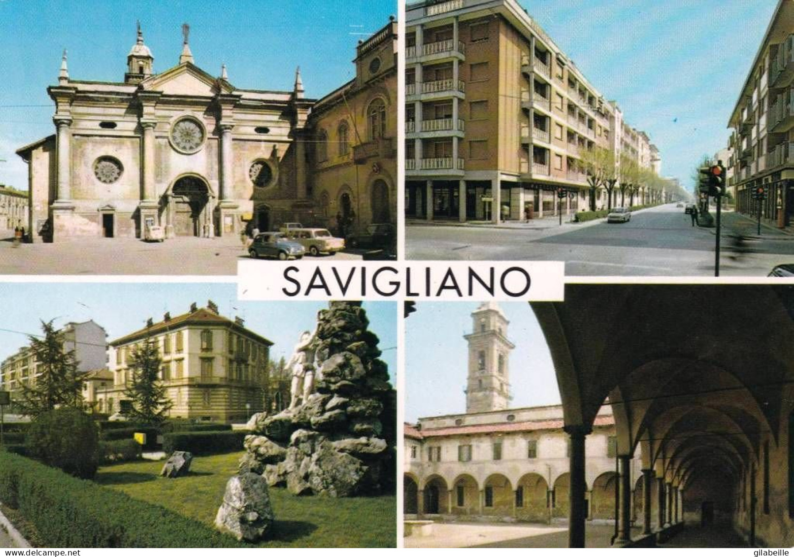 SAVIGLIANO - Chiesa S Pietro - Corso Vitt Venata- Piazzale Stazione - Cuneo