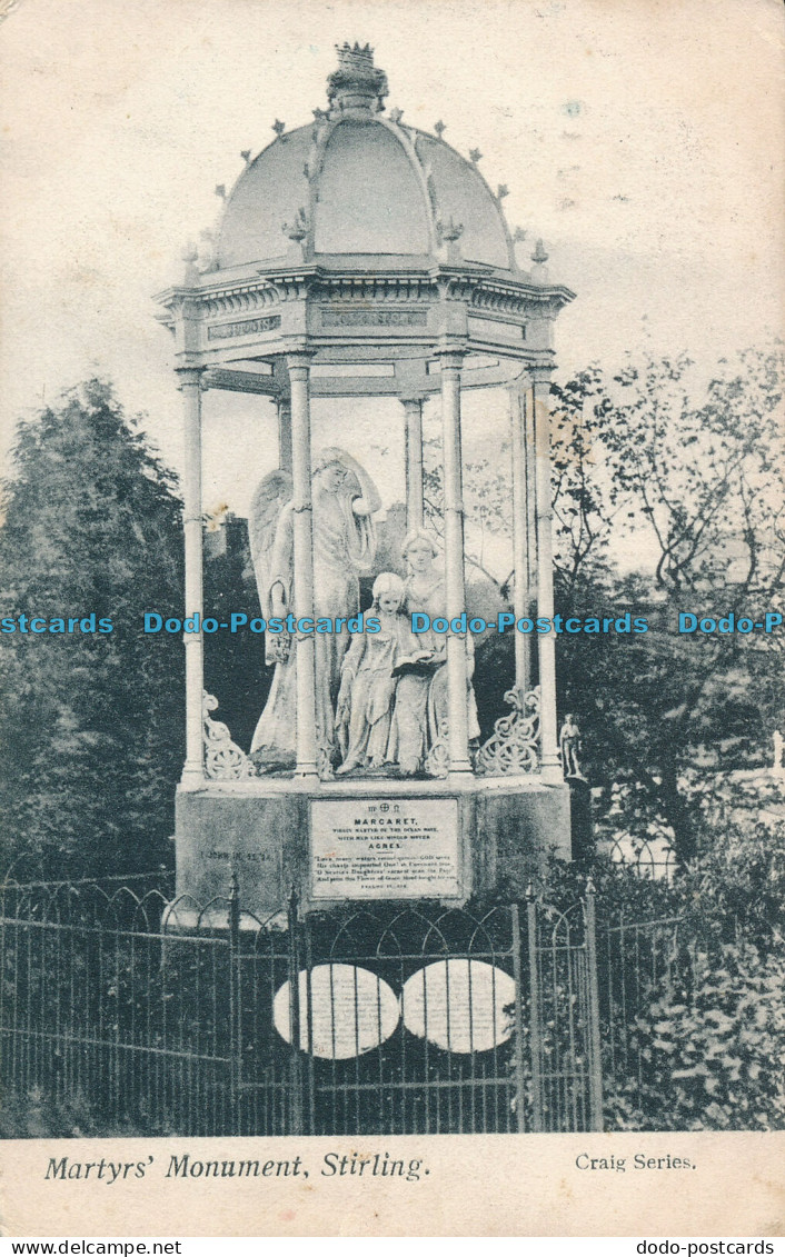 R003665 Martyrs Monument. Stirling. Craig. 1904 - Welt