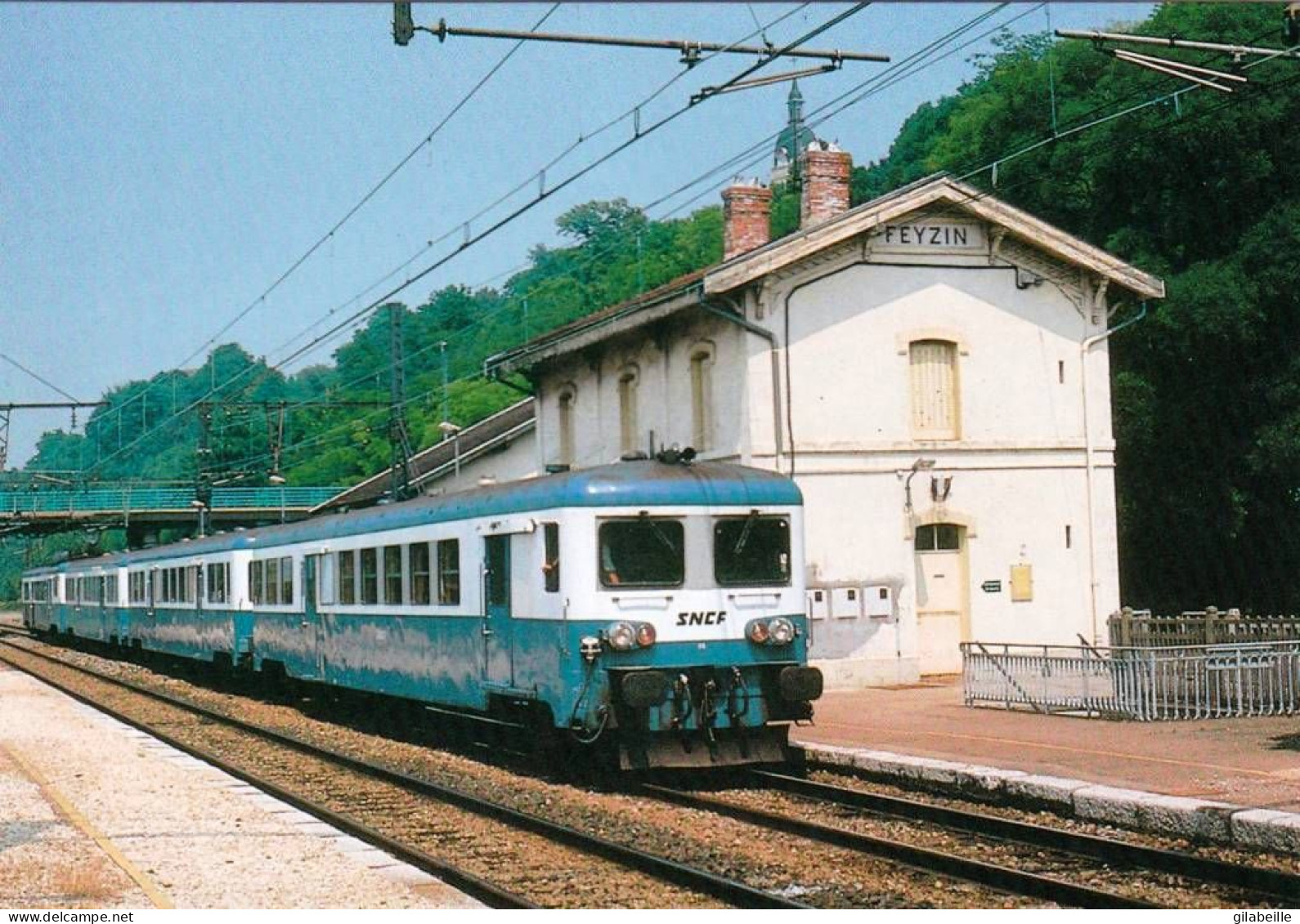 69 - Rhone -  FEYZIN - Automotrice En Gare - Ligne Paris Marseille - Feyzin