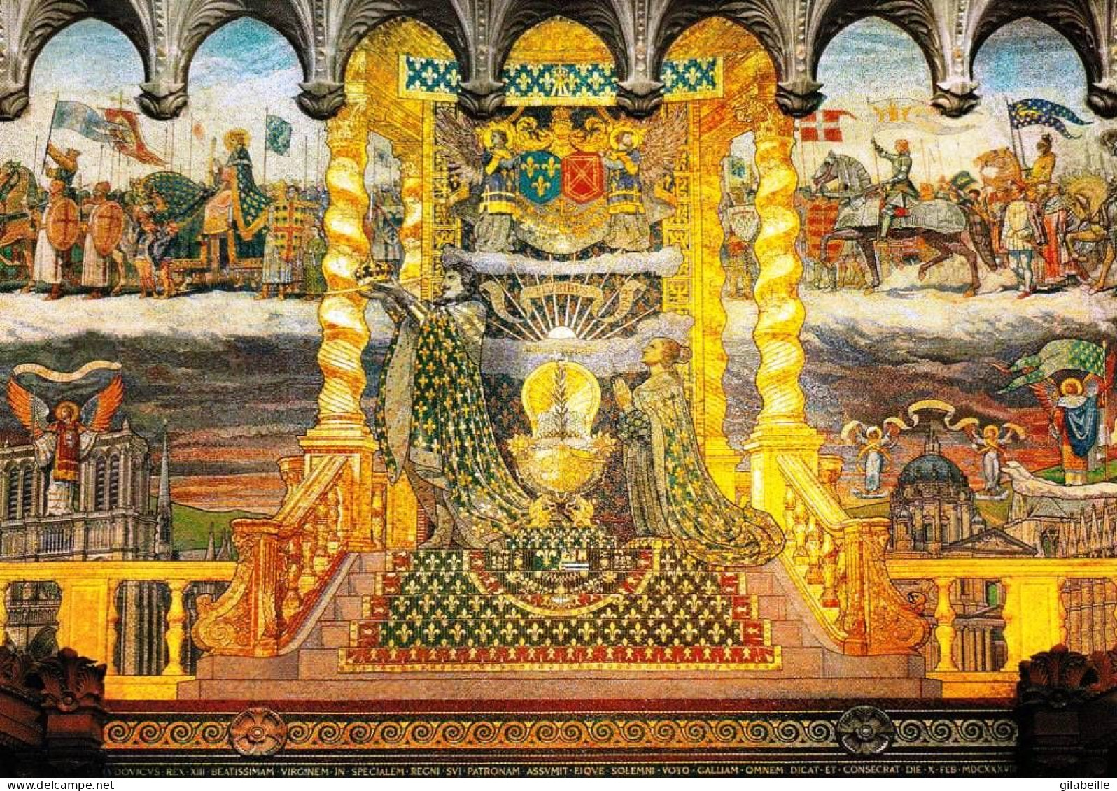 69 - LYON - Notre Dame De Fourviere  - Detail De La Mosaique - Le Voeu De Louis XIII - Andere & Zonder Classificatie