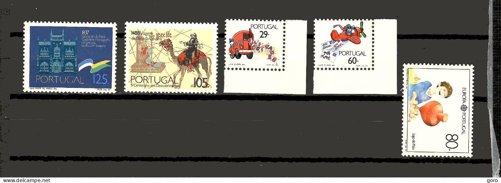 Portugal  1987-89  .-   Y&T  Nº   1708-1720-1753/54-1763   ** - Unused Stamps