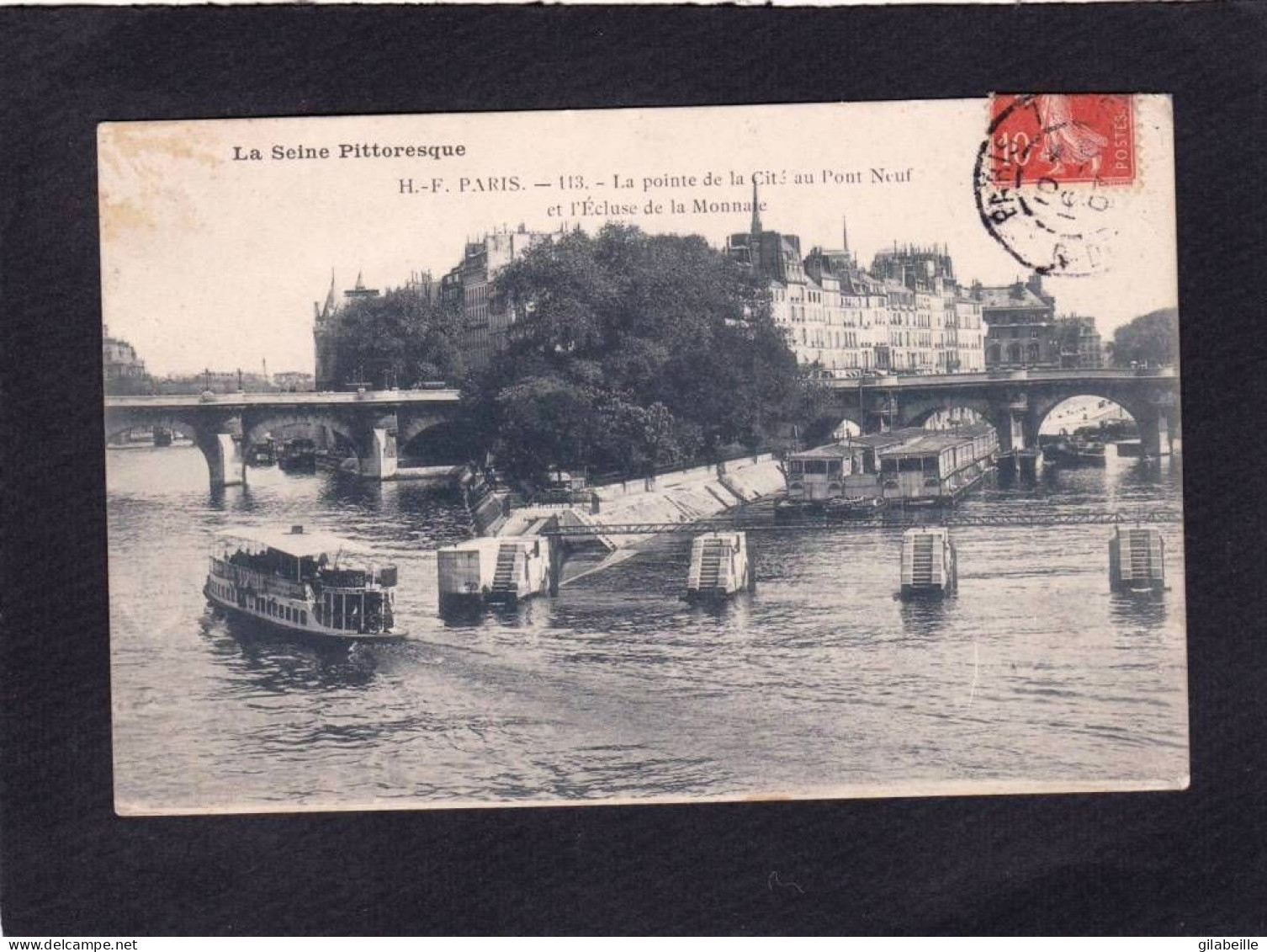 75 - PARIS - La Pointe De La Cité Au Pont Neuf Et L écluse De La Monnaie - Die Seine Und Ihre Ufer