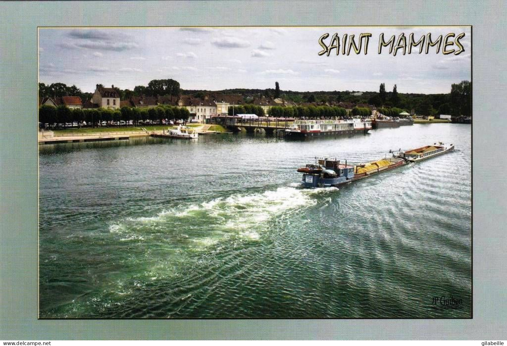 77 - Seine Et Marne -  SAINT MAMMES -  Quai De Seine - Peniche - Saint Mammes