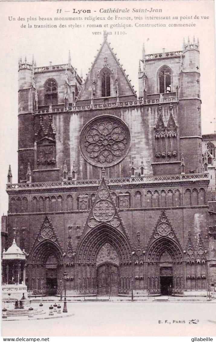 69 -  LYON -  Cathedrale Saint Jean - Autres & Non Classés
