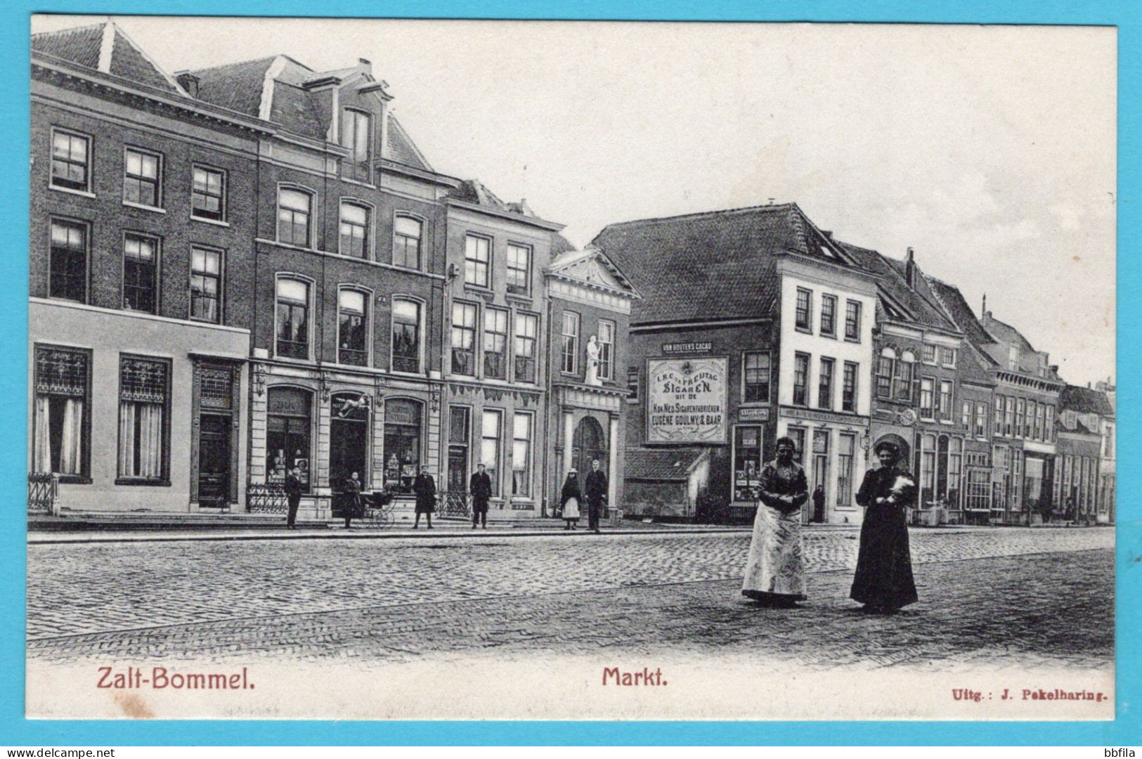 NEDERLAND Prentbriefkaart Markt Zaltbommel - Zaltbommel