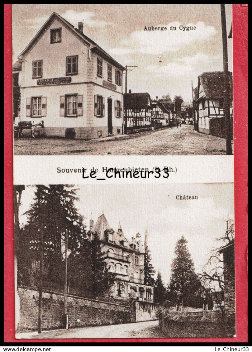67 - HANGENBIETEN -- Souvenir  Multivues---Auberge Du Cygne  --- Chateau - Autres & Non Classés