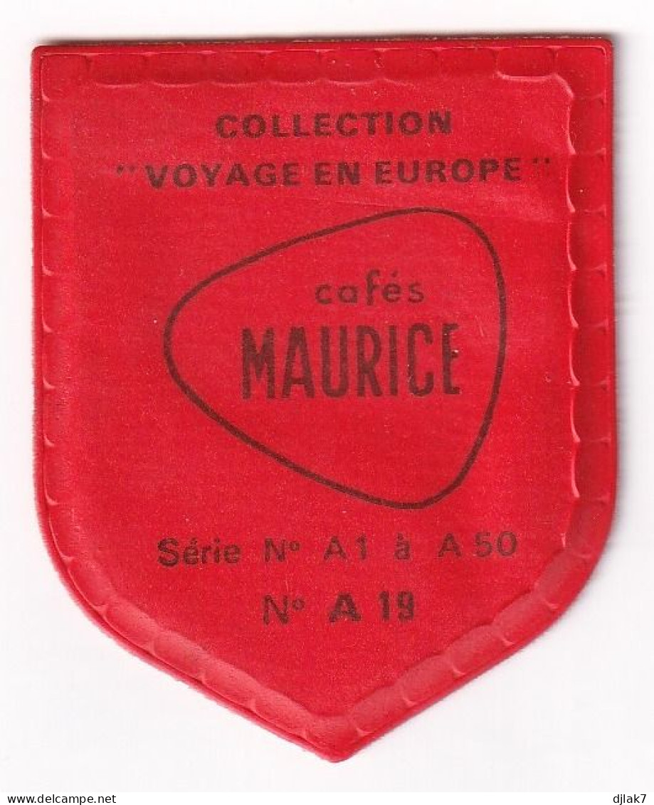 Chromo Plastifié Cafés Maurice Collection Voyage En Europe N° A 19 Florence - Thé & Café