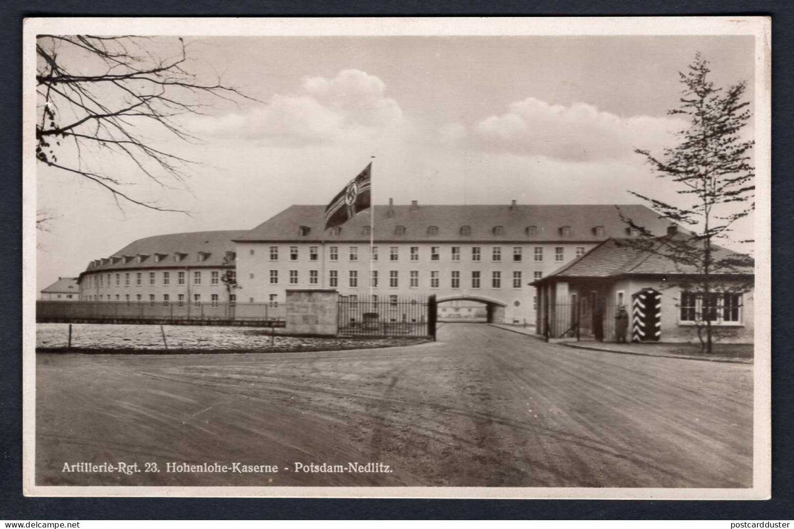 Germany POTSDAM NEDLITZ 1930s Hohenlohe Kaserne. Military Barracks. Old Photo Postcard  (h3688) - Potsdam