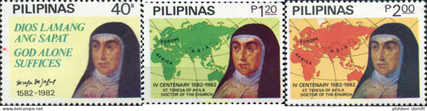 313301 MNH FILIPINAS 1982 SANTA TERESSA DE AVILA - Philippines