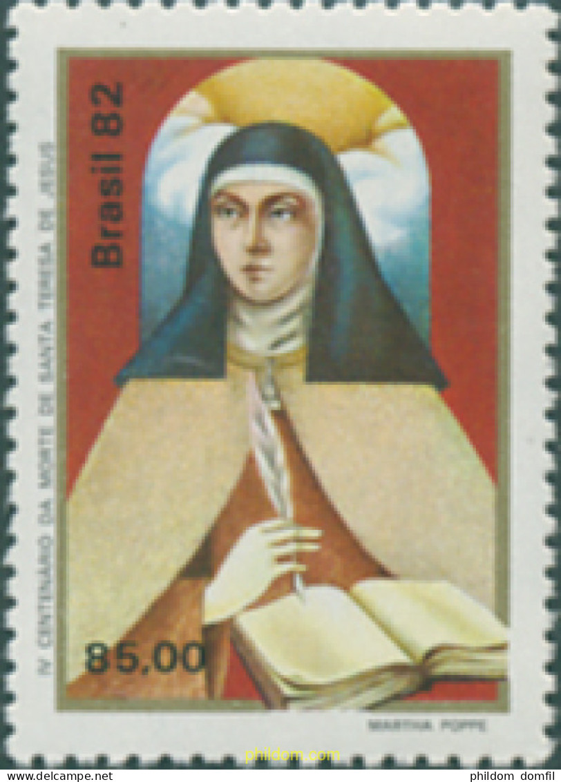 294033 MNH BRASIL 1982 4 CENTENARIO DE LA MUERTE DE SANTA TERESA DE AVILA - Unused Stamps