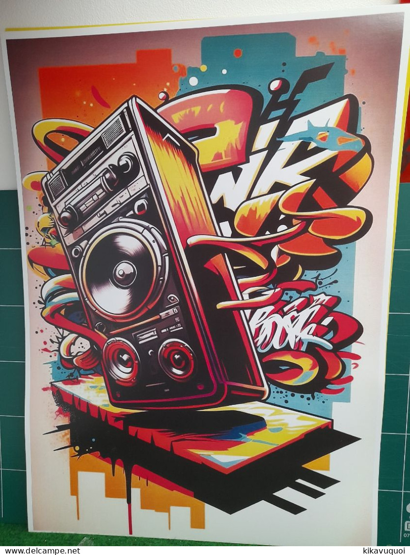 CHAINE HIFI GRAFITIS - AFFICHE POSTER - Other & Unclassified