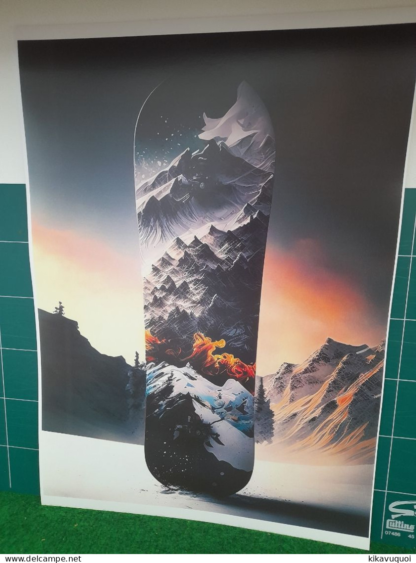 SNOBOARD - VERTICAL - AFFICHE POSTER - Other & Unclassified