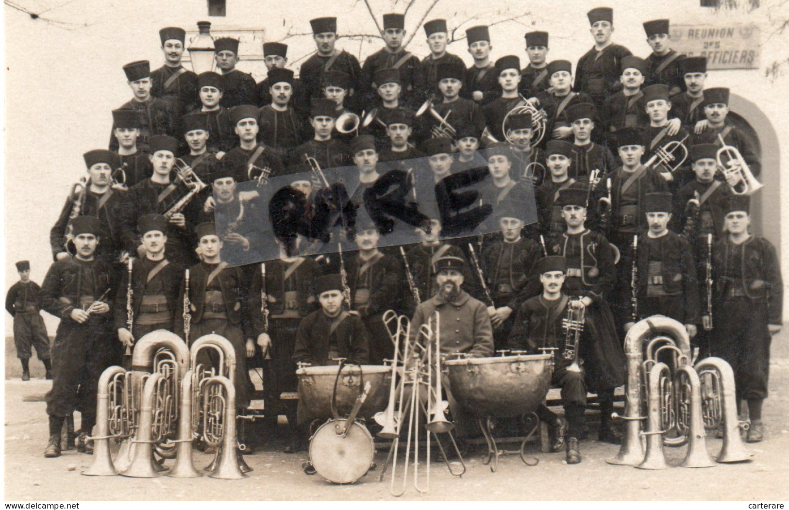 PHOTO ANCIENNE,AFRIQUE DU NORD,ALGERIE,CONSTANTINE,TIRAILLEURS ALGERIENS,ARMEE D'AFRIQUE,ESCADRON MOUSSET,RARE - Orte