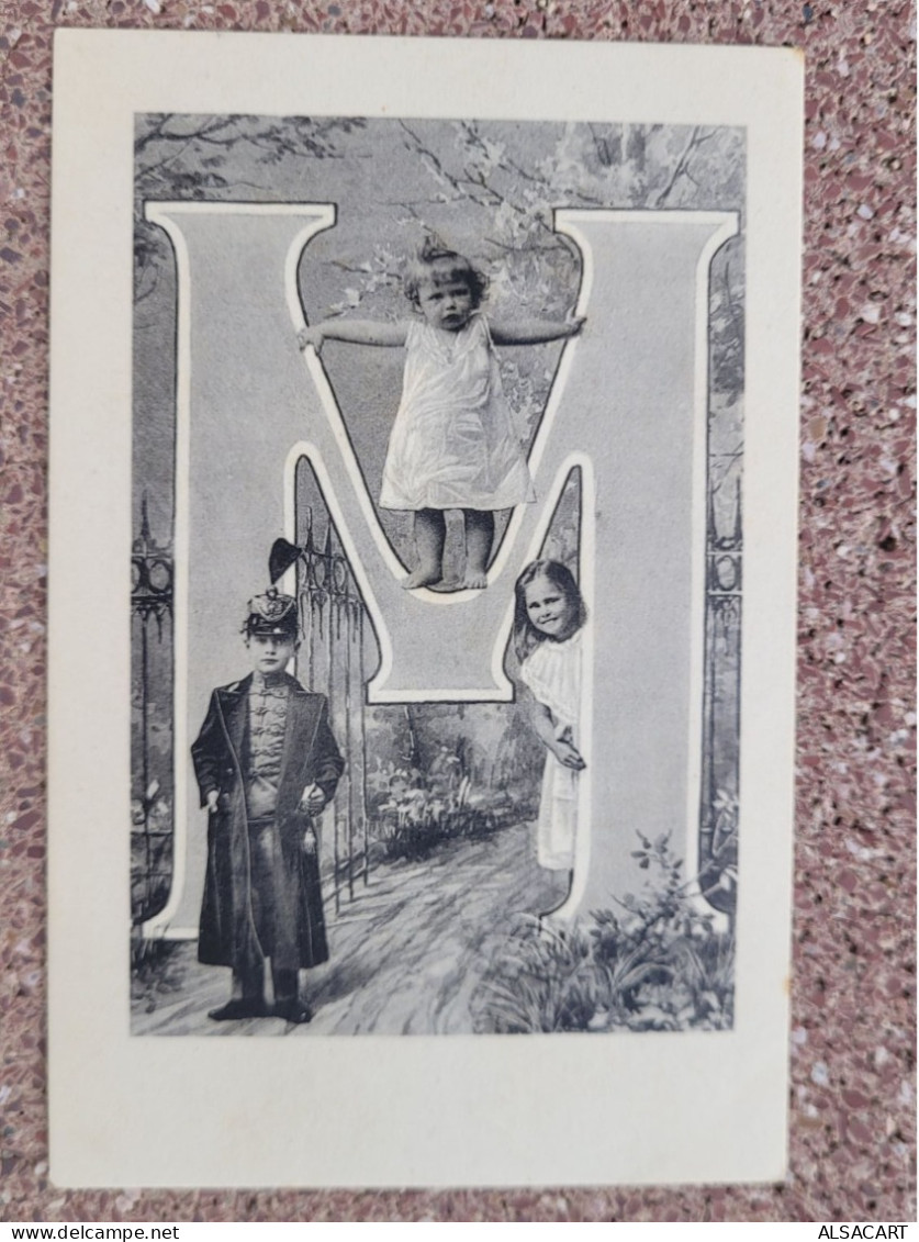 Prenoms Lettre M , Alphabet , 3 Enfants - Vornamen