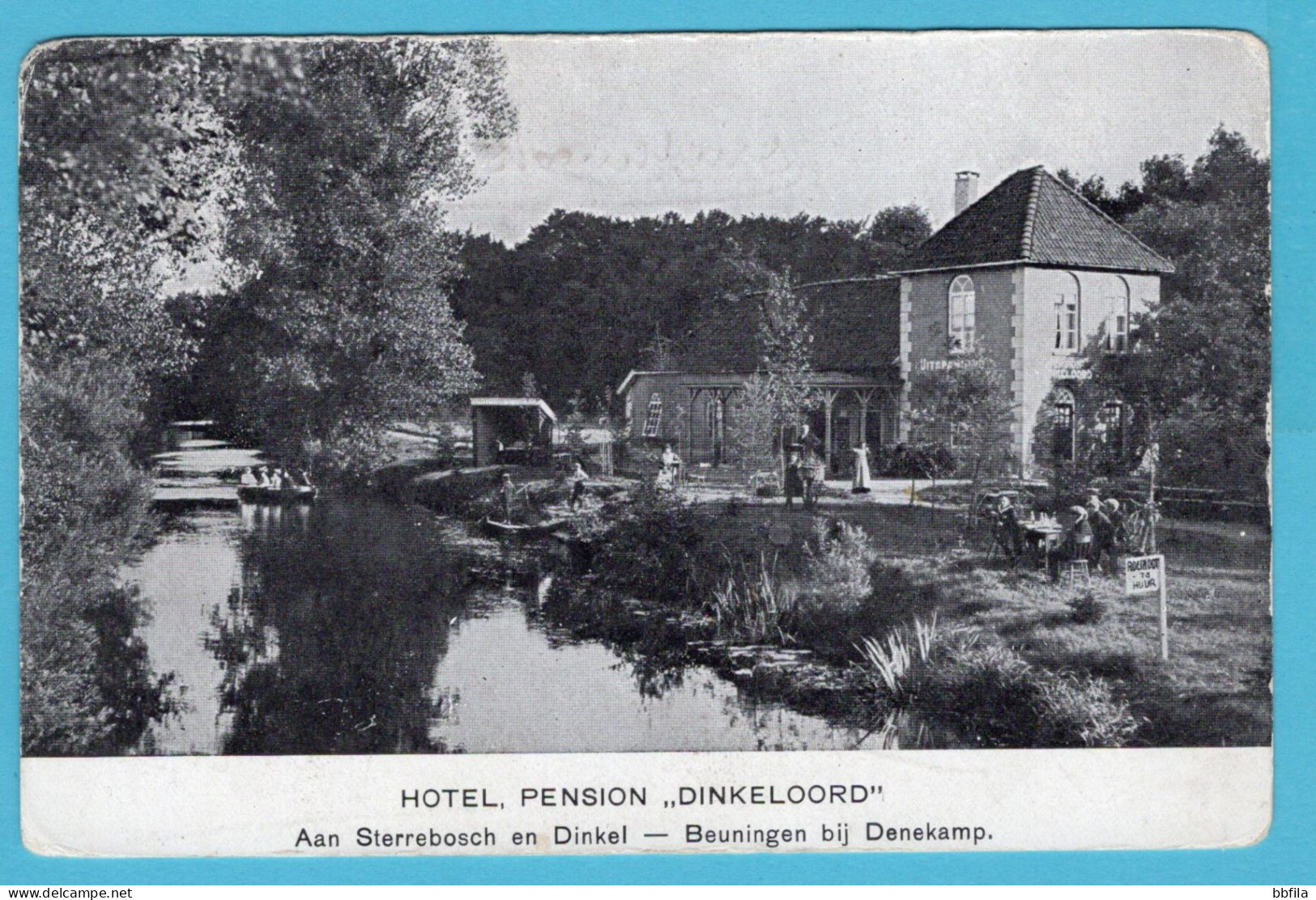 NEDERLAND Prentbriefkaart Hotel Dinkeloord Beuningen 1911 Denekamp Naar Heilo - Autres & Non Classés