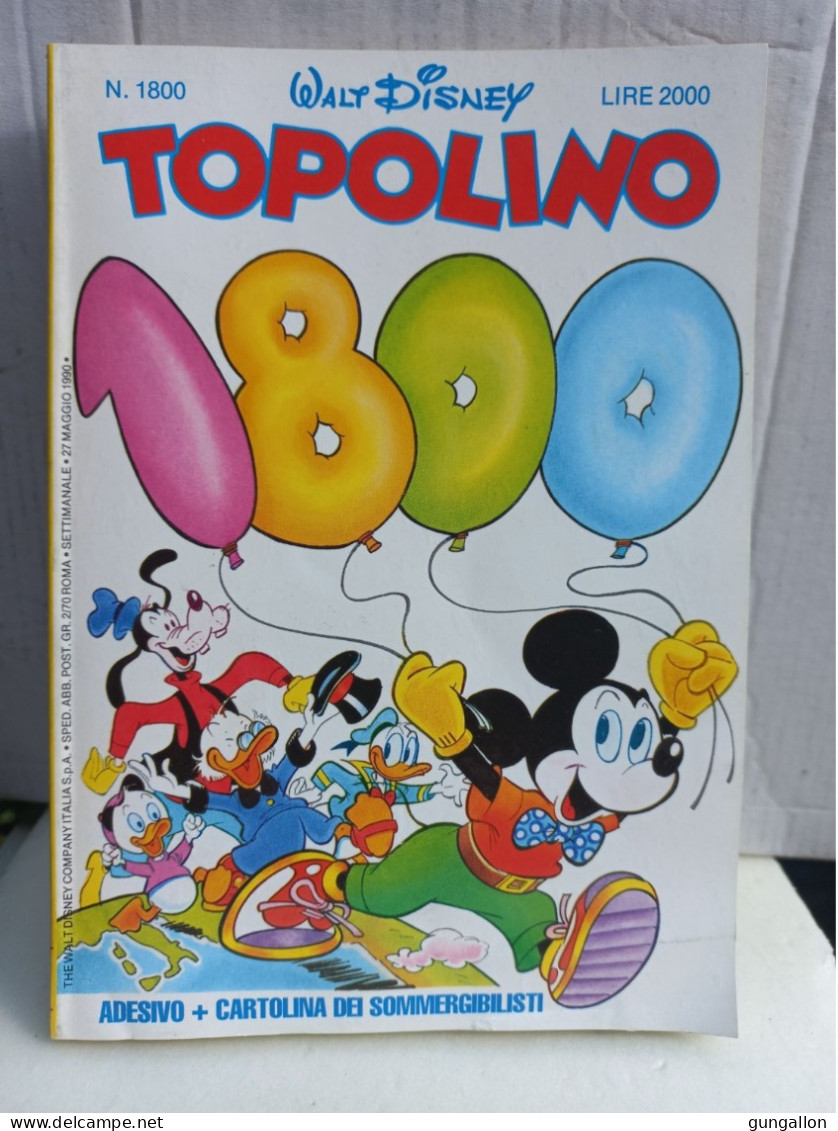Topolino (Mondadori 1990) N. 1800 - Disney