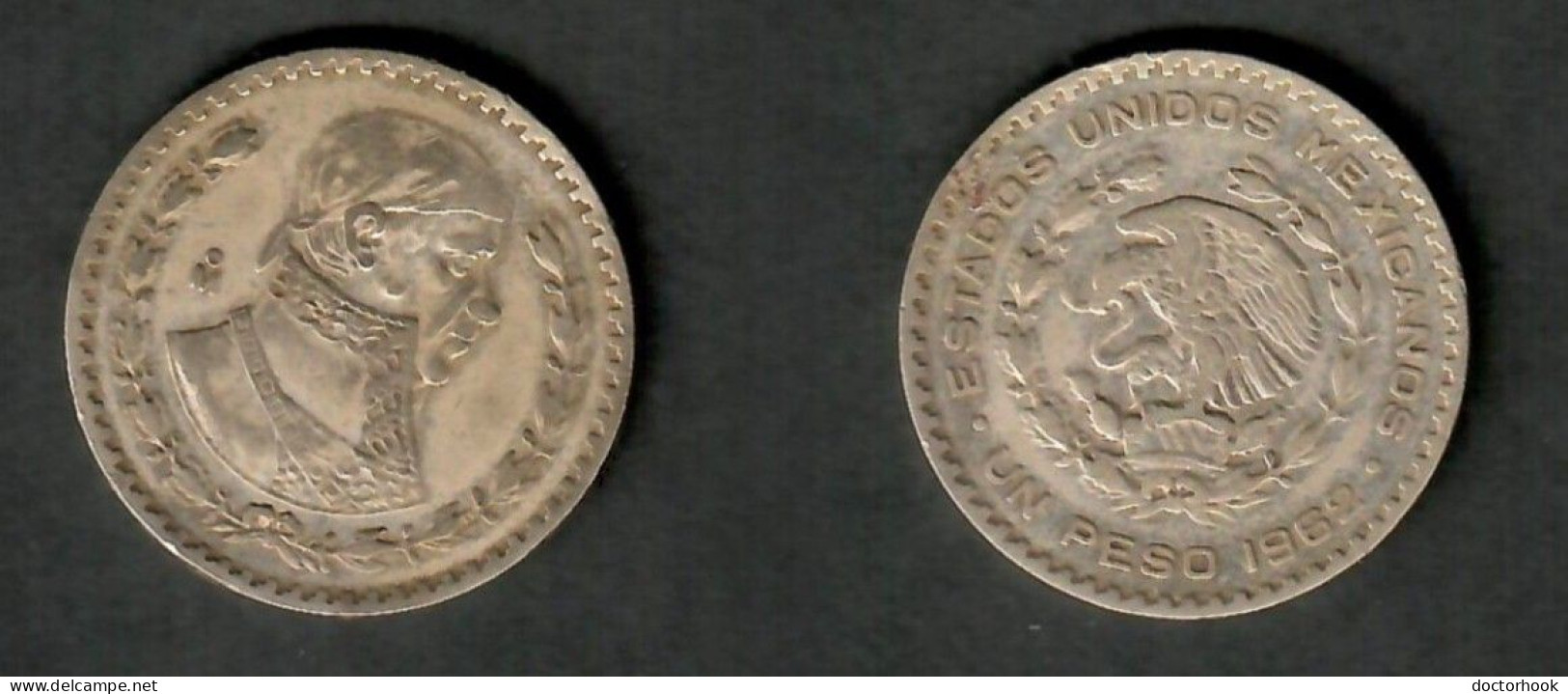 MEXICO   1 PESO SILVER 1962 (KM # 459) #7819 - Mexiko