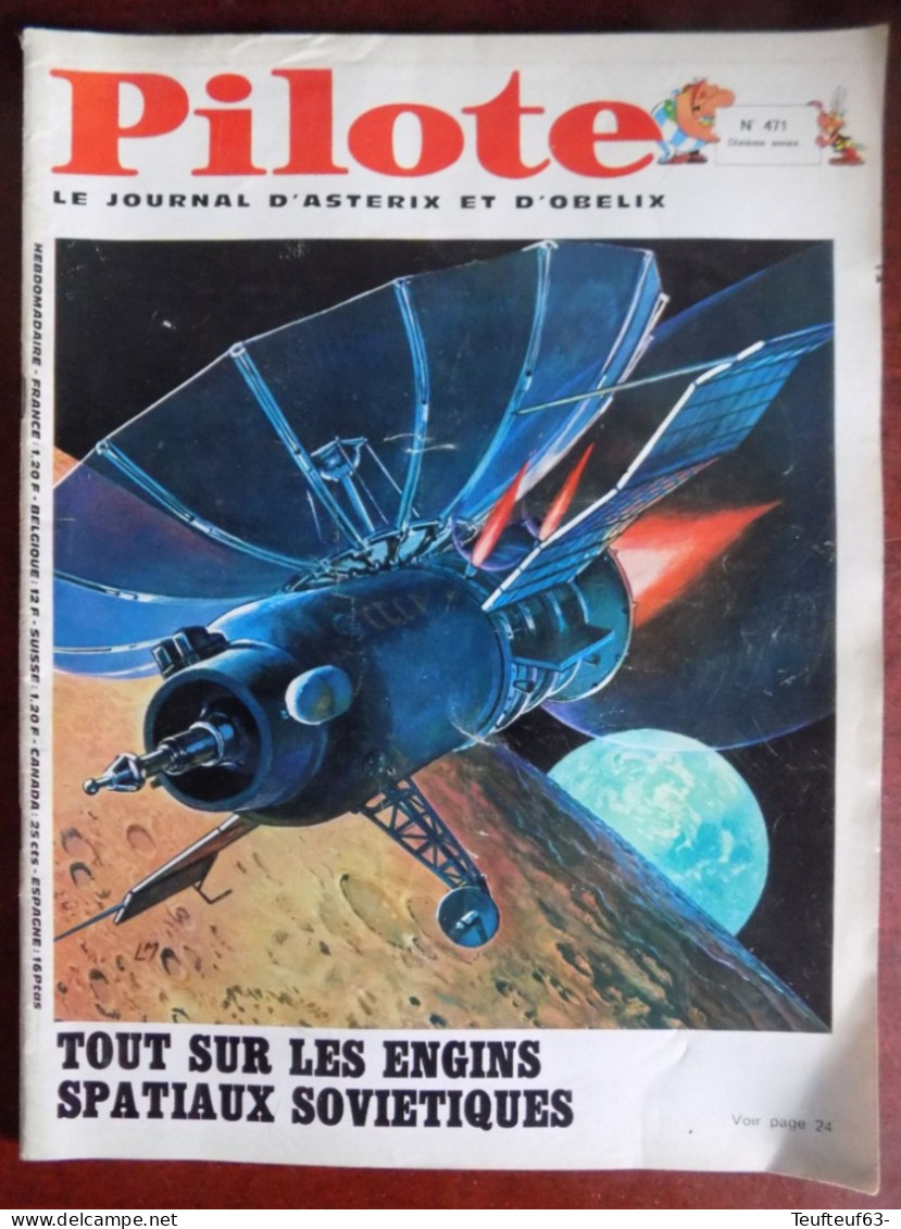 Pilote N° 471 Engins Spatiaux Soviétiques - Pub Banania - Pilote