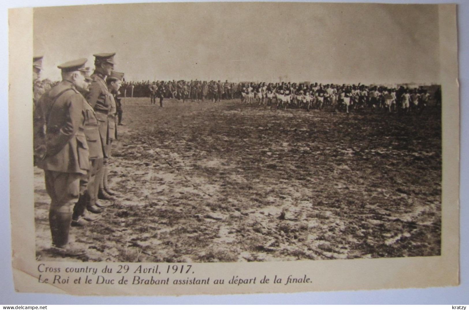 BELGIQUE - Cross Country Du 29 Avril 1917 - Le Roi Et Le Duc De Brabant Assistant à La Finale - Sonstige & Ohne Zuordnung