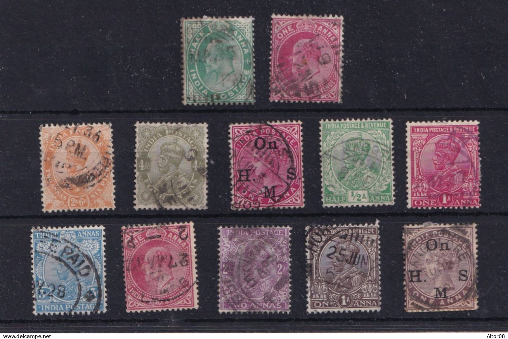 ..LOT DE TIMBRES OBLITERES  1882/1911 .TRES INTERESSANTS . A VOIR DE PRES .BELLE COTE - Other & Unclassified