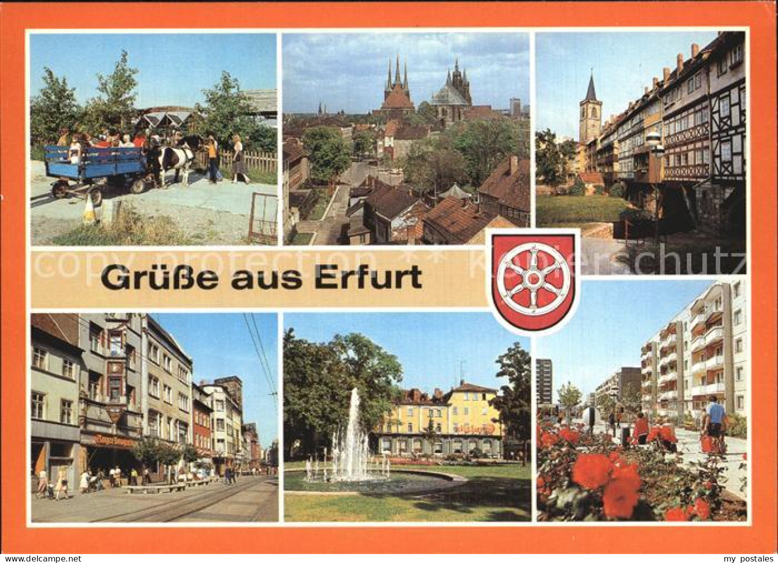 72577479 Erfurt Ponyranch Dom Severi Kraemerbruecke Anger HOG Freundschaft Berli - Erfurt
