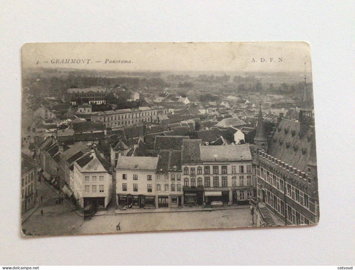 Carte Postale Ancienne (1907) Grammont Panorama - Geraardsbergen