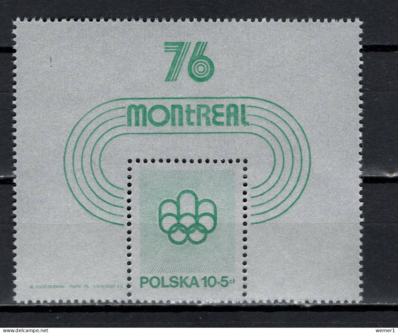 Poland 1975 Olympic Games Montreal S/s MNH - Sommer 1976: Montreal